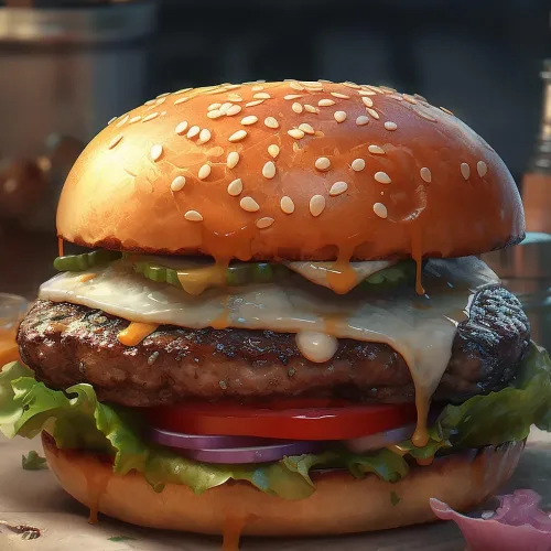 Kobe Bacon Brie Burger